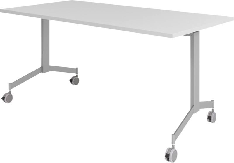 Table pliante Hammerbacher Bois, Métal Argenté 1600 x 800 x 750 mm