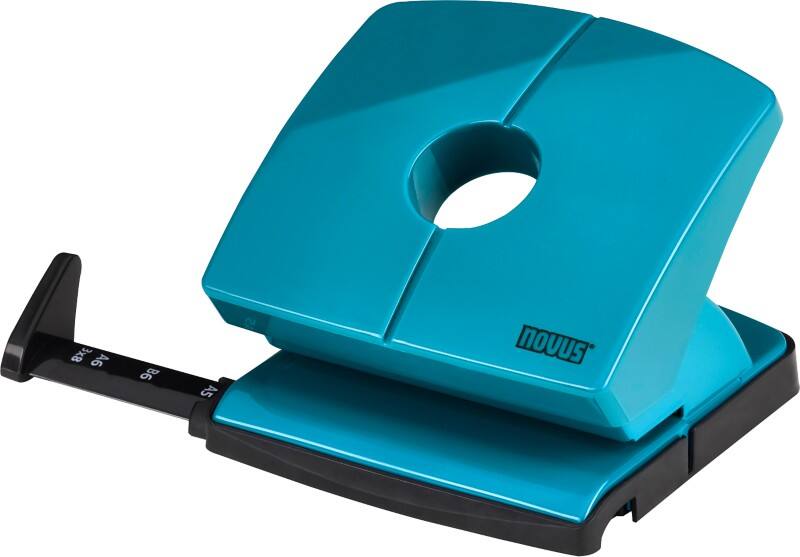 Perforatrice Novus OFFICE 2 Perforations Métal, Plastique 20 Feuilles 025-0654 Bleu canard