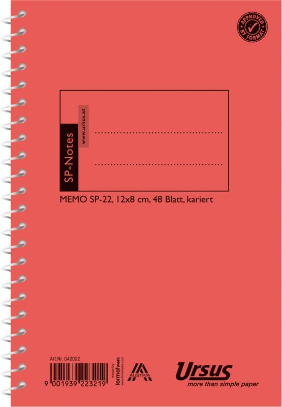 Bloc-notes à spirale Staufen Style 8 x 12 cm Quadrillé Reliure en spirale Reliure latérale