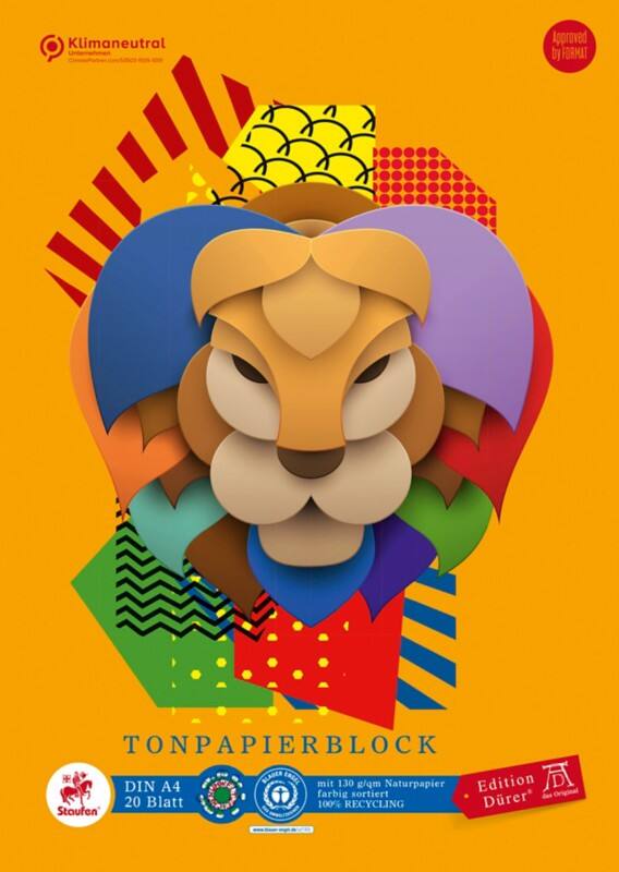 Staufen Dürer Green Knutselpapier A4 20 vellen 130 g/m² Multikleur