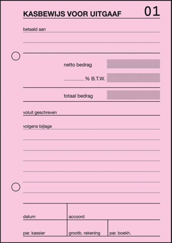 Sigel Kasboek A6 Niet geperforeerd