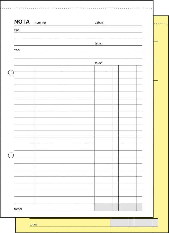 Sigel Rekeningenblok A5 Niet geperforeerd