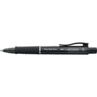 Faber-Castell Poly Ball View Met drukknop Balpen Blauw 0,6 mm Extra breed Navulbaar