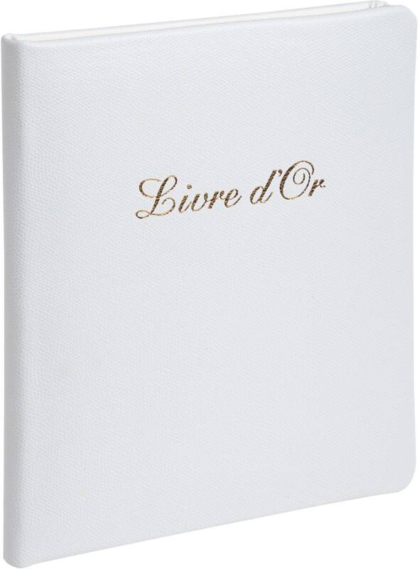 Exacompta Gastenboek Karton, leer Wit 4712E 23 (B) x 27 (D) x 3,8 (H) cm