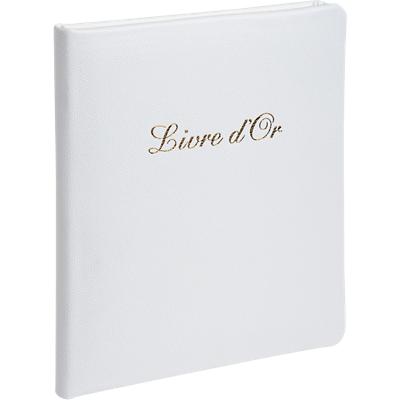 Livre d'or EXACOMPTA Carton, Cuir Blanc 4712E 23 x 27 x 3,8 cm (l x p x h)