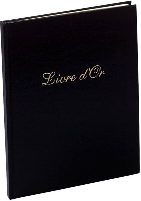 Livre d'or EXACOMPTA Carton, PU, PVC Noir 4981E 23 x 27 x 1,2 cm 2 unités