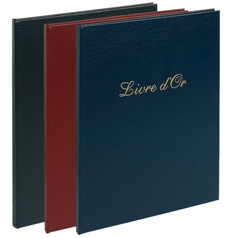Livre d'or EXACOMPTA Carton, PU, PVC Multicolore 983E 23 x 27 x 1,2 cm 3 unités