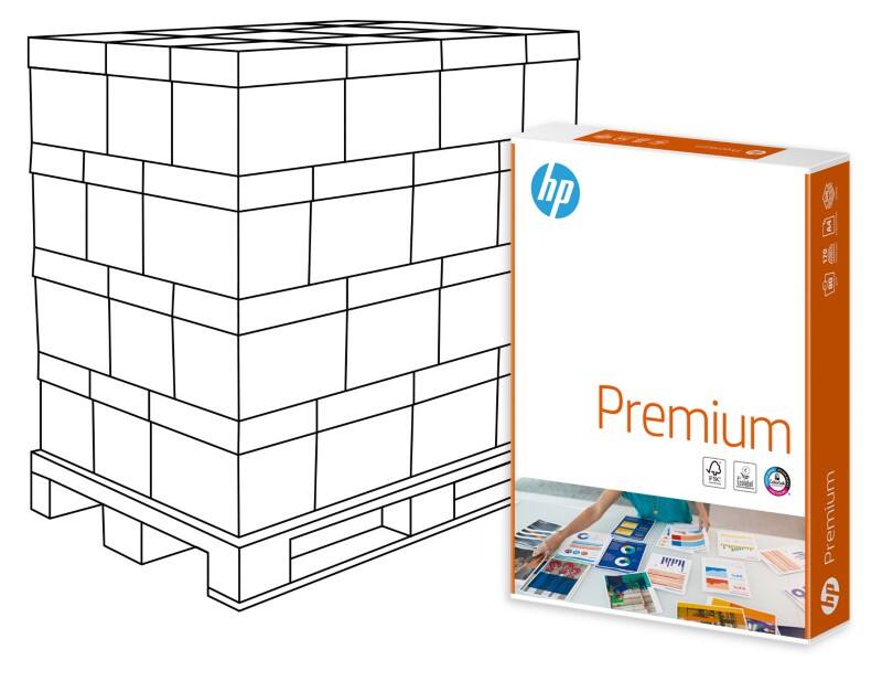 HP Premium A4 Kopieerpapier 80 g/m² Mat Wit 240 Pakken à 500 Vellen
