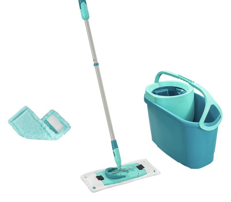 Kit de démarrage pour balai à franges Leifheit Usage intérieur Turquoise 46 (l) x 26,5 (P) x 31,5 (H) cm 52137