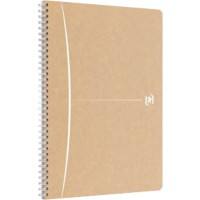 Cahier OXFORD A4 Ligné Reliure latérale à double fil Dos cartonné Brun 180 pages