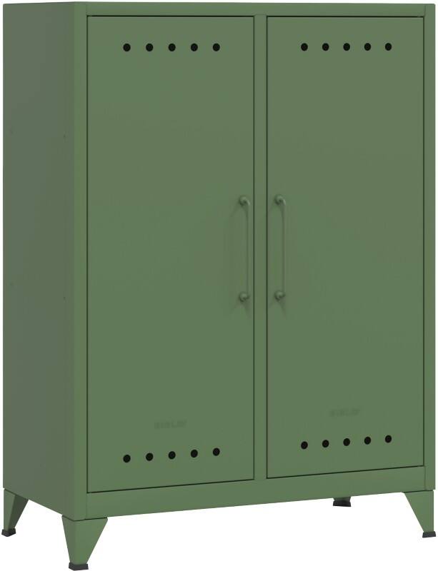Buffet Bisley Fern Métal 800 x 400 x 110 mm Vert olive
