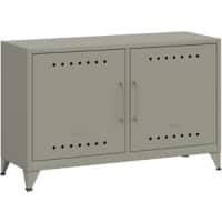 Buffet BISLEY Fern Métal 1 140 x 400 x 725 mm Gris clair