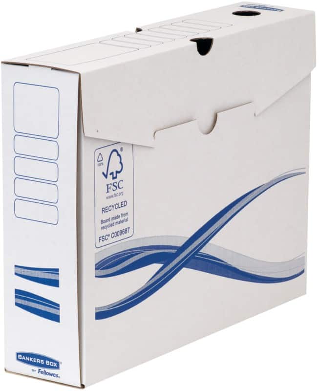 Boîte à archives Bankers Box A4+ Blanc 8 x 34 x 25,5 cm Carton 10 Unités