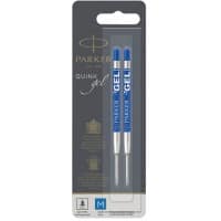 Recharge pour stylo Parker Pointe moyenne Gel Bleu 2 unités