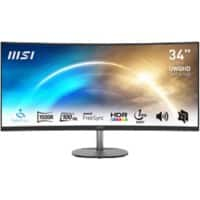 MSI PRO 86,3 cm (34") Monitor MP341CQ Zwart  