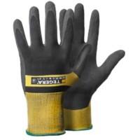 TEGERA Infinity Precisiehandschoenen Nitril, Nylon Maat 8 Zwart, geel 12 Paar