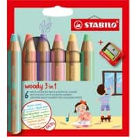 STABILO Woody 3 in 1 Potloodset 8806-3 6 Stuks