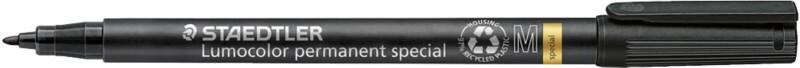 Marqueur permanent Lumocolor STAEDTLER Moyen Ogive 1 mm Noir