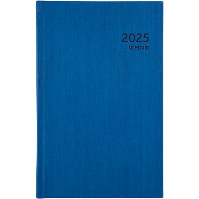 Brepols Saturnus Agenda 2025 1 Dag per pagina Duits, Engels, Frans, Nederlands 2,2 (B) x 13,9 (H) cm Blauw