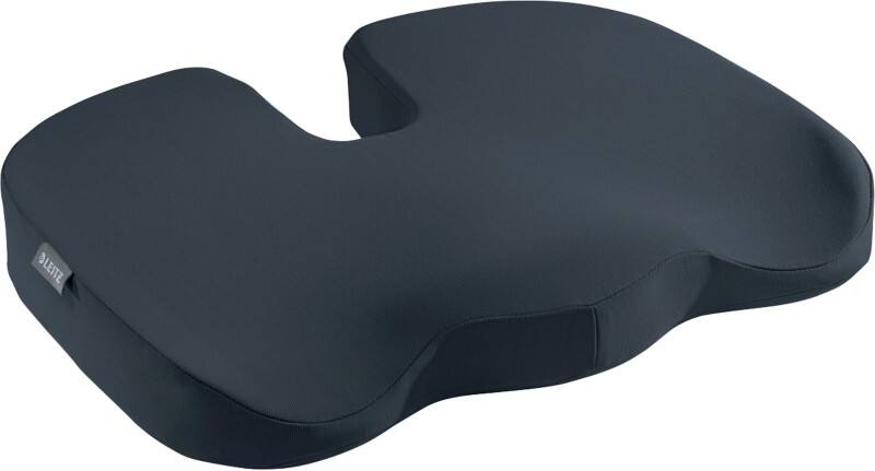 Leitz Ergo Cosy Ergonomisch stoelkussen 5284 van Schuim met wasbare hoes 455 x 75 x 355 mm Grijs