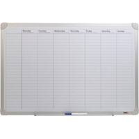 Planificateur hebdomadaire Magnétique DESQ 4121 Blanc 90 x 60 cm