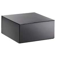 RAJA Coffret cadeau Carton, Papier couché brillant 225 (l) x 105 (P) x 225 (H) mm Noir 10 Unités