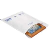 RAJA Luchtkussen-envelop Karaft Papier, PE (Polyetheen) stoflaken Wit Zonder Venster 210 (B) x 150 (H) mm Kleefstrip 75 g/m² 100 Stuks