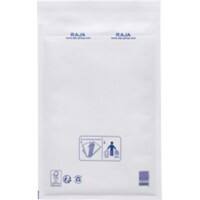 RAJA Luchtkussen-envelop Karaft Papier, PE (Polyetheen) stoflaken Wit Zonder Venster 330 (B) x 220 (H) mm Kleefstrip 75 g/m² 100 Stuks