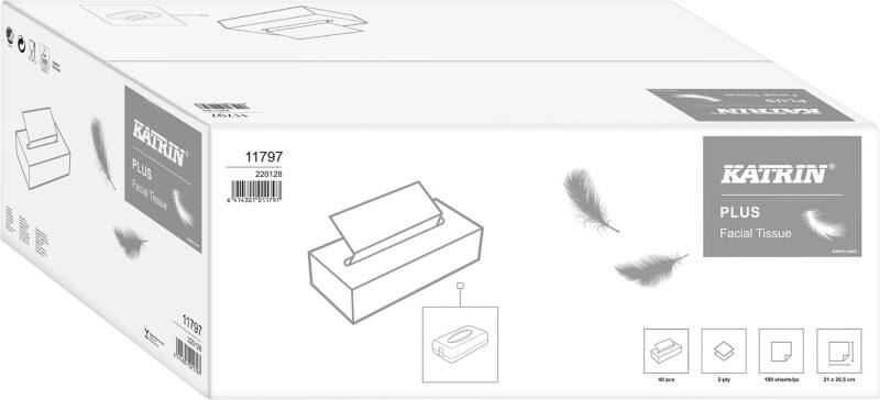 Katrin Tissues 11797 Plus 100 Vel 2-laags