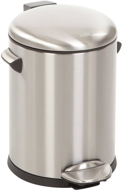 Poubelle à pédale EKO Belle Deluxe 5 L Gris Acier inoxydable
