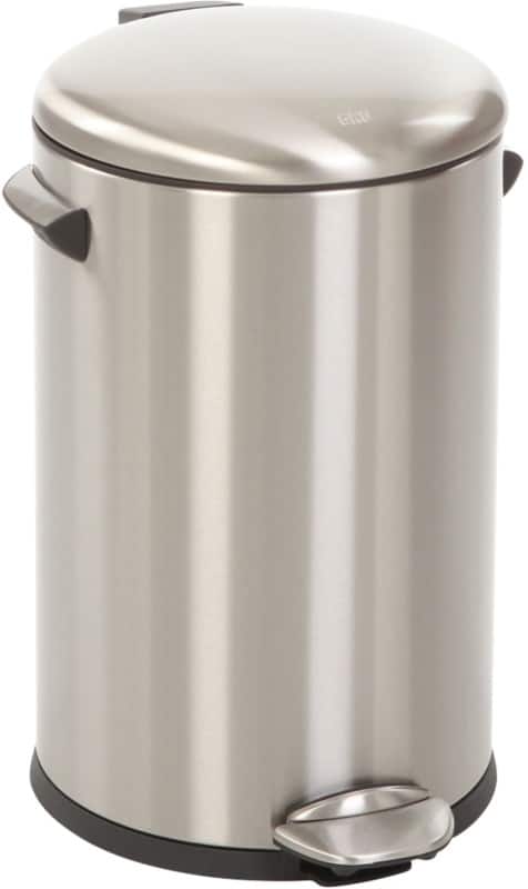 Poubelle à pédale EKO Belle Deluxe 12 L Gris Acier inoxydable