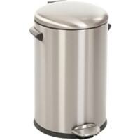 Poubelle à pédale EKO Belle Deluxe 12 L Gris Acier inoxydable