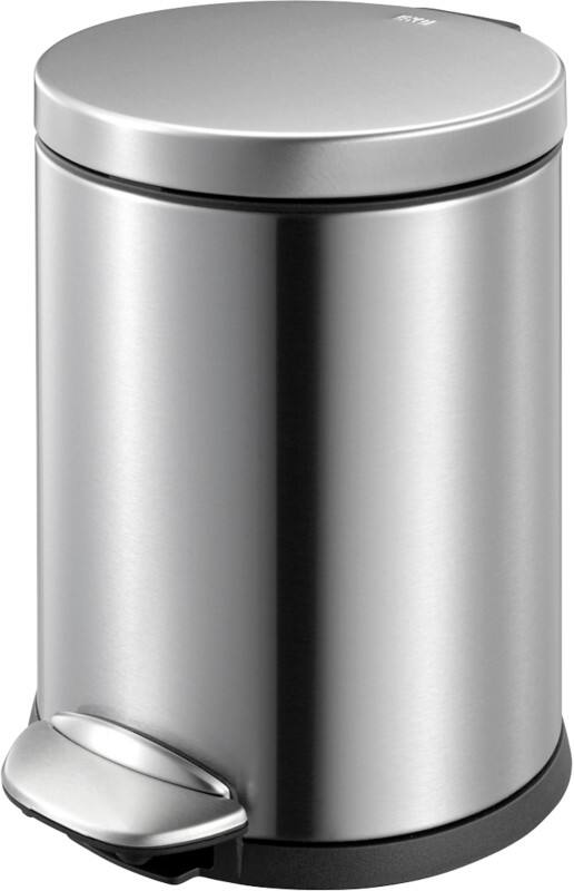 Poubelle à pédale EKO Luna 5 L Gris Acier inoxydable