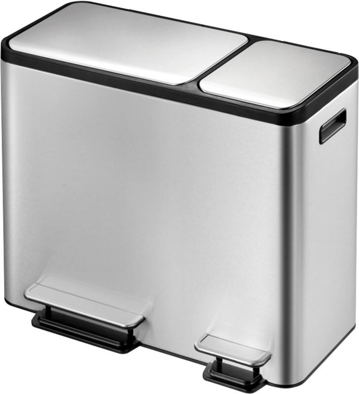 Poubelle à pédale EKO EcoCasa 45 L Gris Acier inoxydable