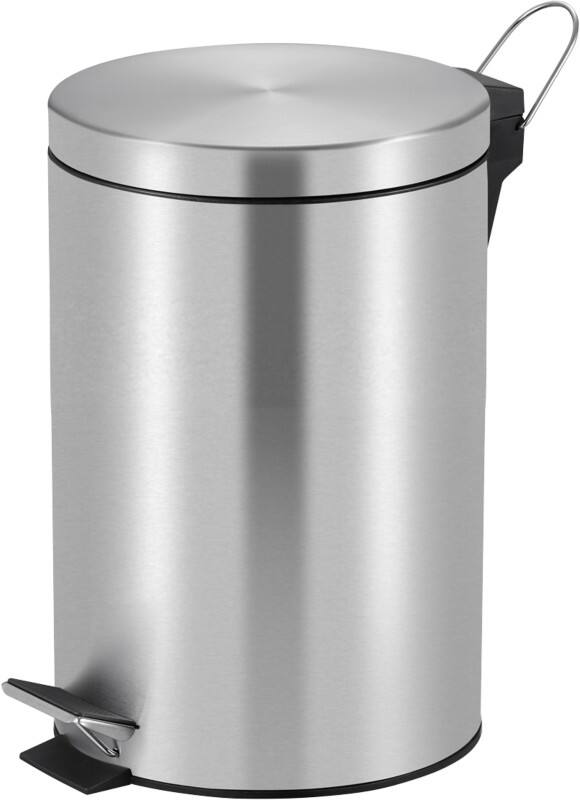 Poubelle à pédale V-PART 20 L Gris Acier inoxydable