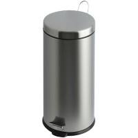 Poubelle à pédale V-PART 30 L Gris Acier inoxydable