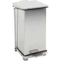 Poubelle à pédale V-PART 45 L Gris Acier inoxydable