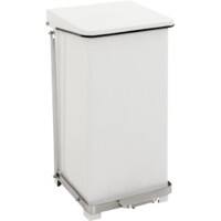 Poubelle à pédale V-PART 45 L Blanc Acier