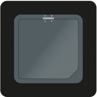 Corbeille à papier Brickbin HDPE (Polyéthylène renforcé haute densité) Recyclé 65 L 35 (l) x 35 (p) x 70 (h) cm Noir