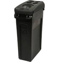 Corbeille à papier Rubbermaid PE (Polyéthylène) 87 L 27,9 (l) x 55,8 (p) x 76,2 (h) cm Noir