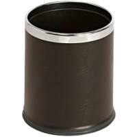 Corbeille à papier V-PART Acier 10 L 27,5 cm (h) Noir