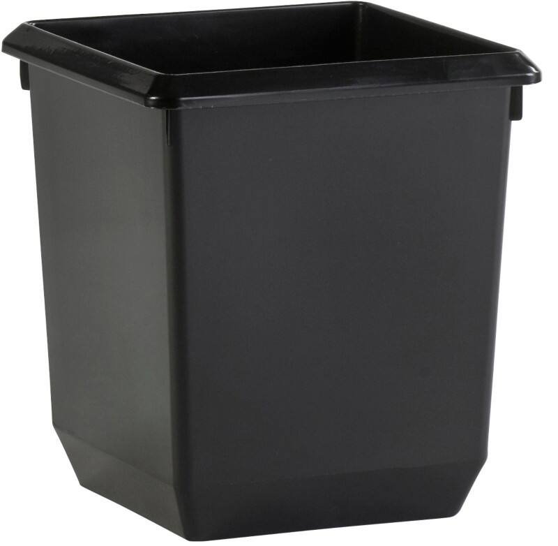 Corbeille à papier V-PART PP (Polypropylène) 21 L 28 (l) x 28 (p) x 31 (h) cm Noir