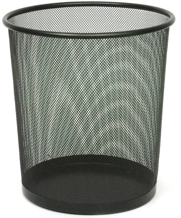 Corbeille à papier V-PART Acier 19 L 34,5 cm (h) Noir