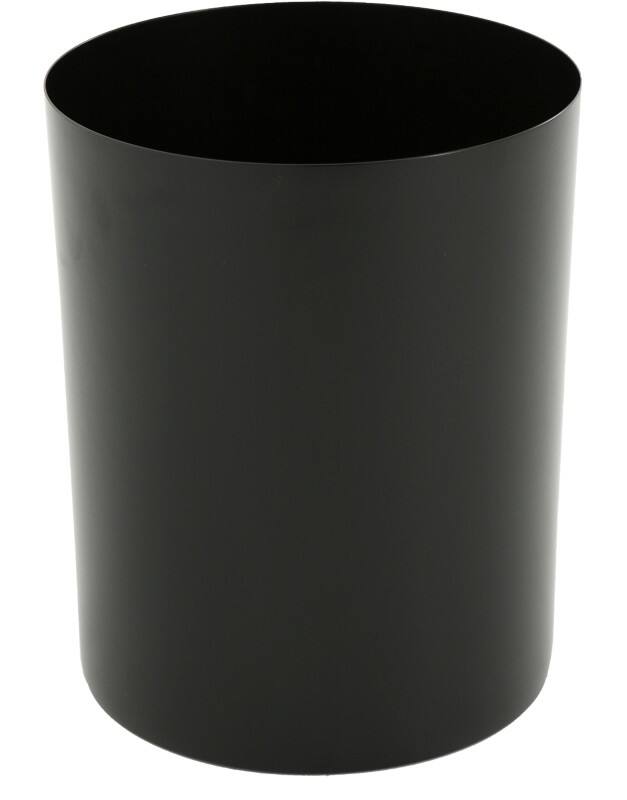 Corbeille à papier V-PART Acier 20 L 34 cm (h) Noir