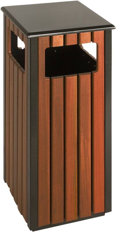 Corbeille à papier V-PART Acier 36 L 35 (l) x 35 (p) x 81 (h) cm Brun