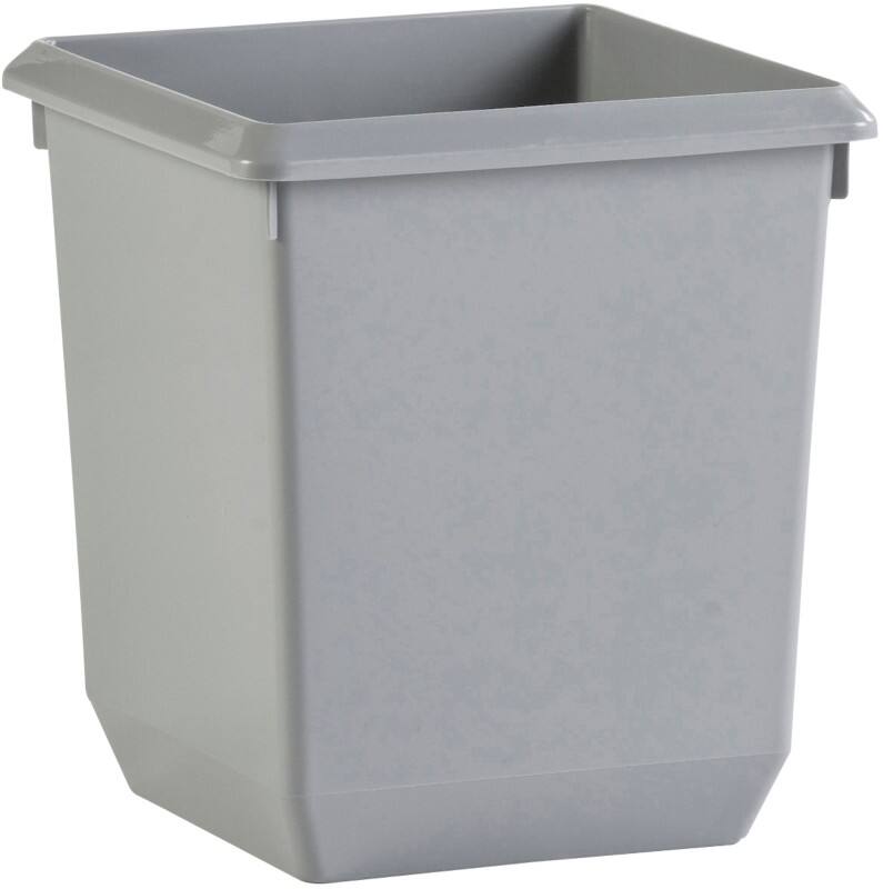 Corbeille à papier V-PART PP (Polypropylène) 21 L 28 (l) x 28 (p) x 31 (h) cm Gris