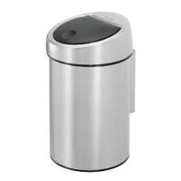 Brabantia RVS (Roestvrij staal) Prullenbak 3 L 18 (B) x 18,4 (D) x 28 (H) cm Zilver