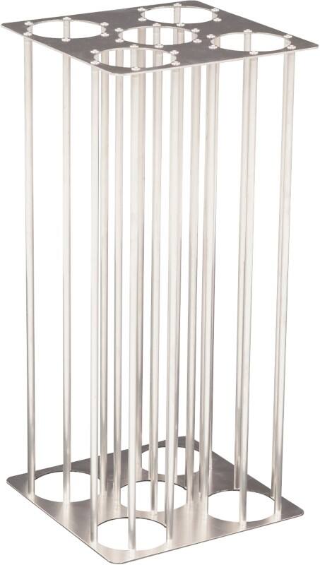 Corbeille à papier DutchDesign Aluminium 55 L 25,6 (l) x 25,6 (p) x 54,1 (h) cm Argenté