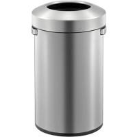EKO RVS (Roestvrij staal) Prullenbak 50 L 37 (B) x 34 (D) x 59,6 (H) cm Zilver