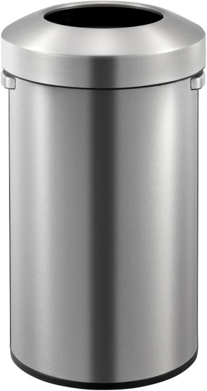 Corbeille à papier EKO Acier inoxydable 90 L 44,8 (l) x 41,6 (p) x 75 (h) cm Argenté